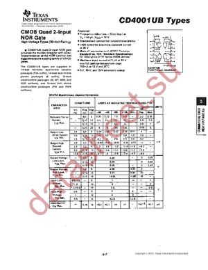 CD4001UBE datasheet  